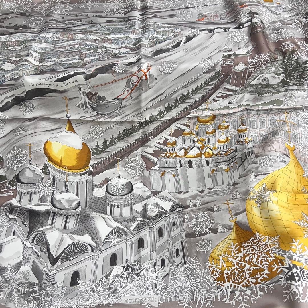 エルメス　カレ90 スカーフ　モスクワ