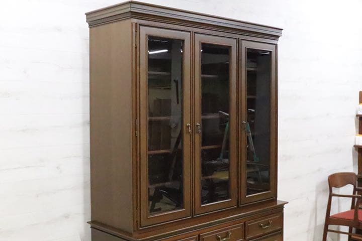 GMEK86○maruni / マルニ木工 最高級 飾り棚 キャビネットカップボ