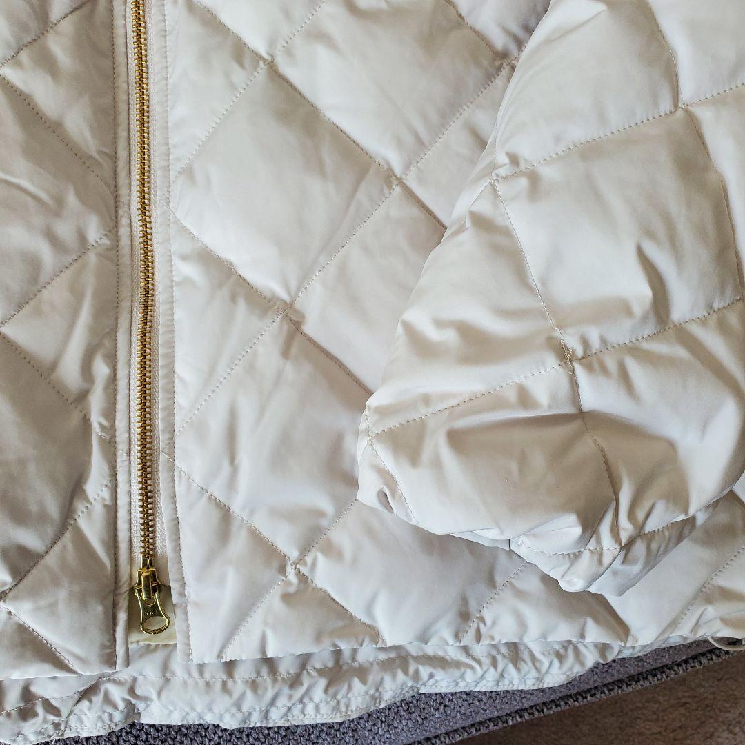 新品【TAION×UNFILO】キルティングダウンショート丈ブルゾンアイボリーL