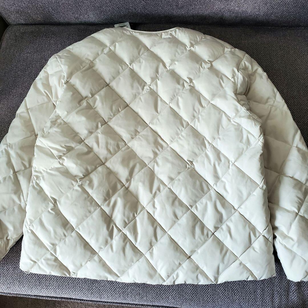 新品【TAION×UNFILO】キルティングダウンショート丈ブルゾンアイボリーL