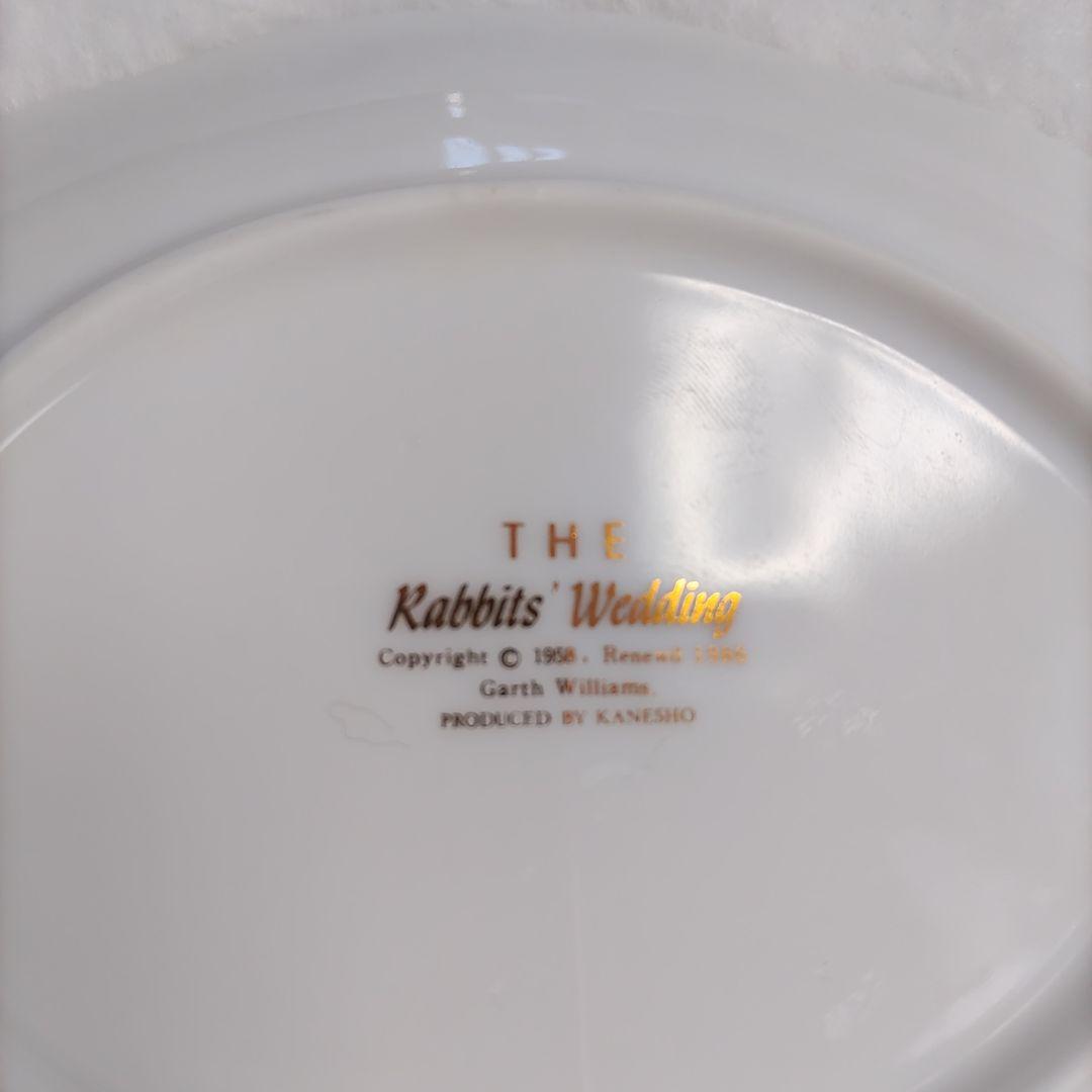 しろいうさぎとくろいうさぎ（白いウサギと黒いウサギ）のお皿5枚セット