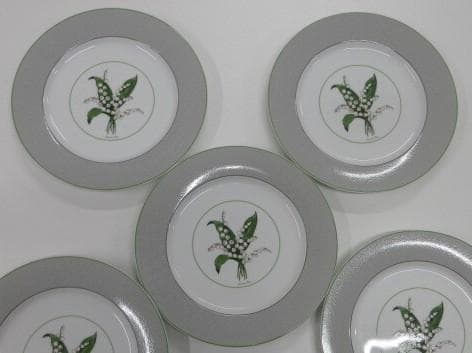 Christian Dior 大皿 3枚セット 27cm 鈴蘭 ミリラフォーレ