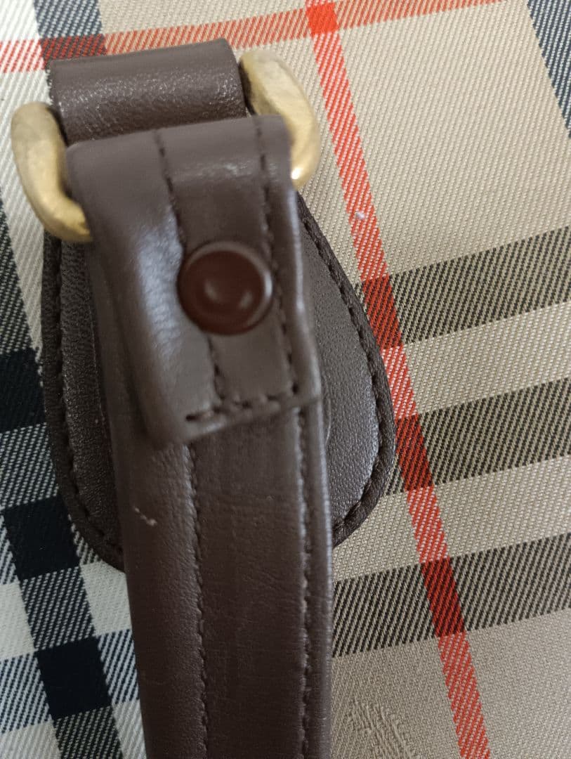 正規品バーバリーノバチェックミニボストンバックヴィンテージ