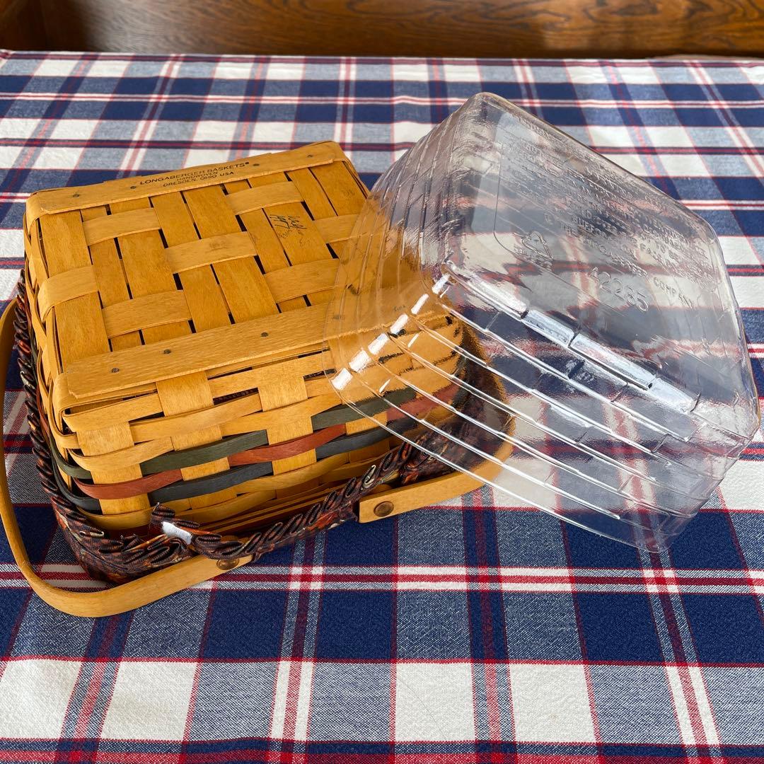 ロンガバーガーバスケット　アンティーク　カゴ