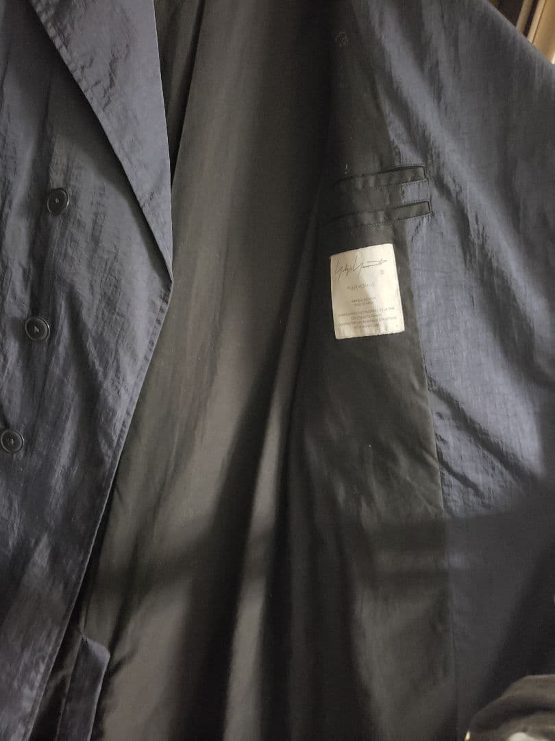 ジャケット・アウター yohjiyamamoto NYLON TWILL ASYMMETRY COAT