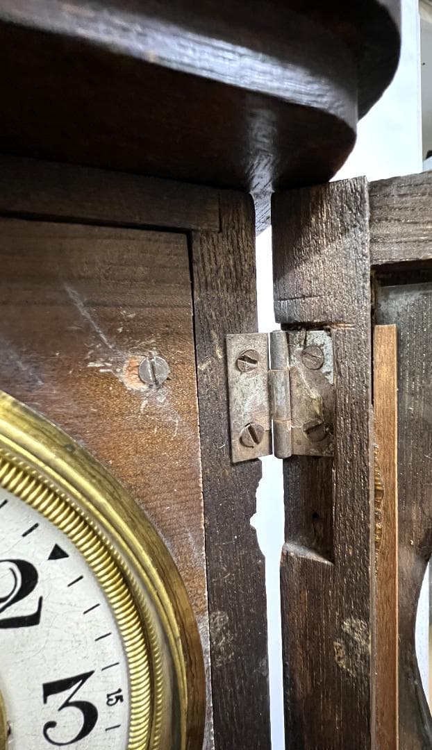 Ｚマーク　柱時計　横浜エムズイ商会　ゼンマイ式　宮型　ボンボン時計　手巻き式