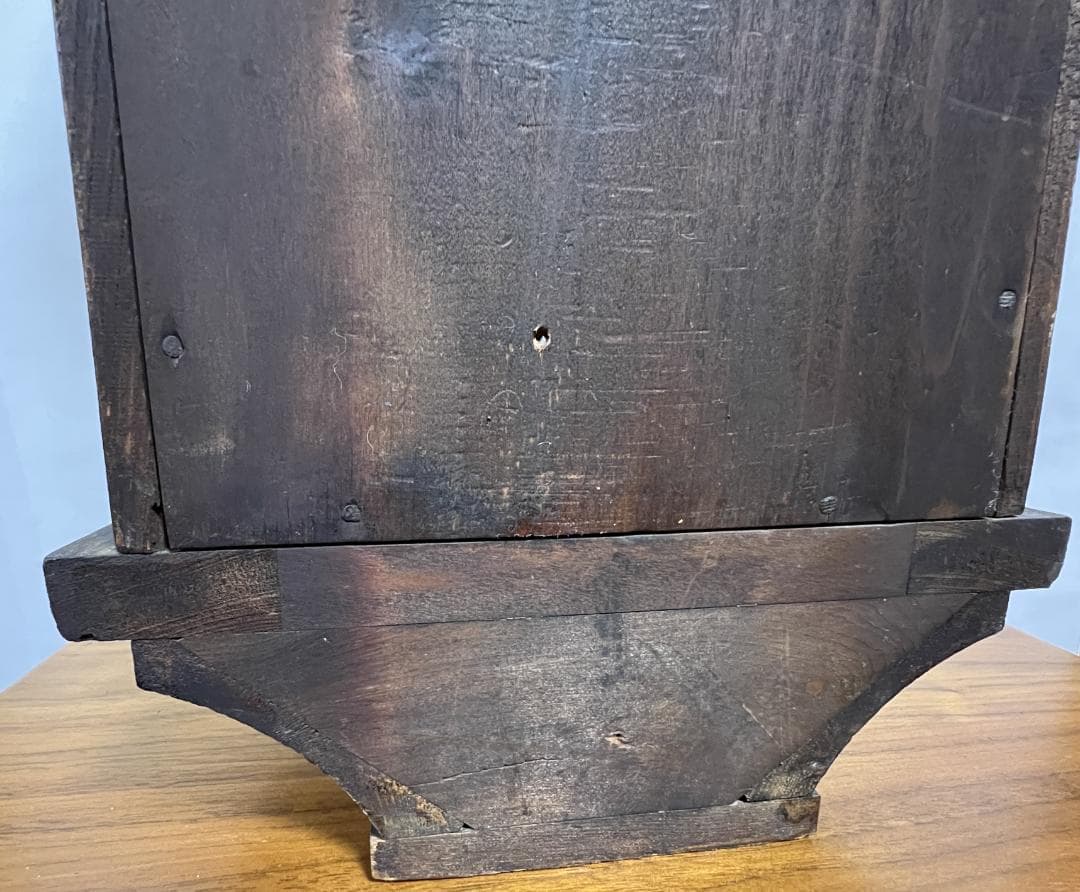 Ｚマーク　柱時計　横浜エムズイ商会　ゼンマイ式　宮型　ボンボン時計　手巻き式