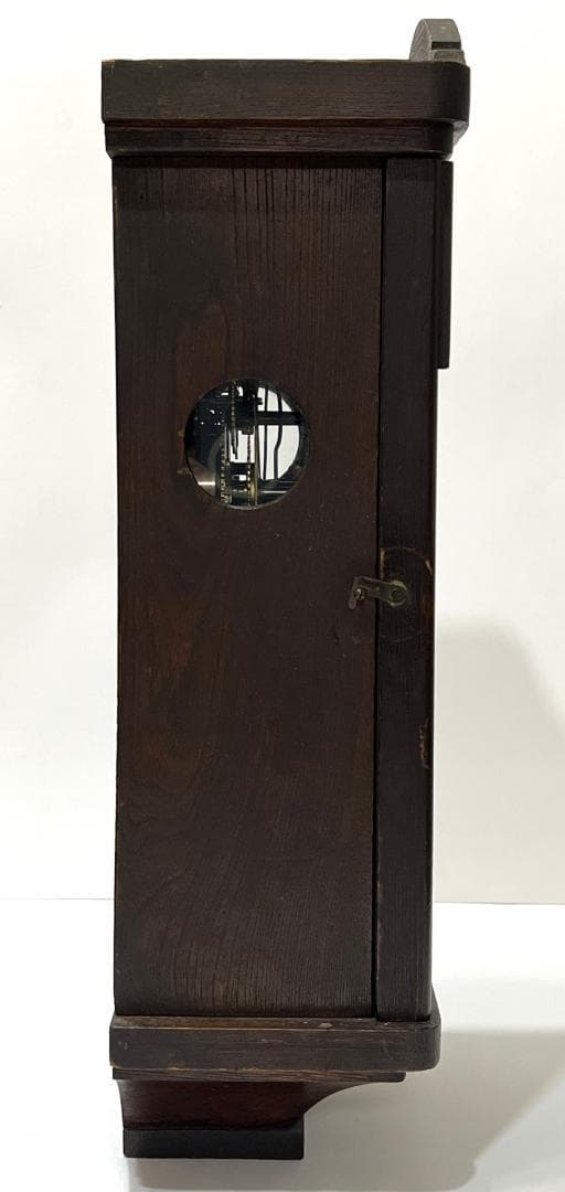 Ｚマーク　柱時計　横浜エムズイ商会　ゼンマイ式　宮型　ボンボン時計　手巻き式