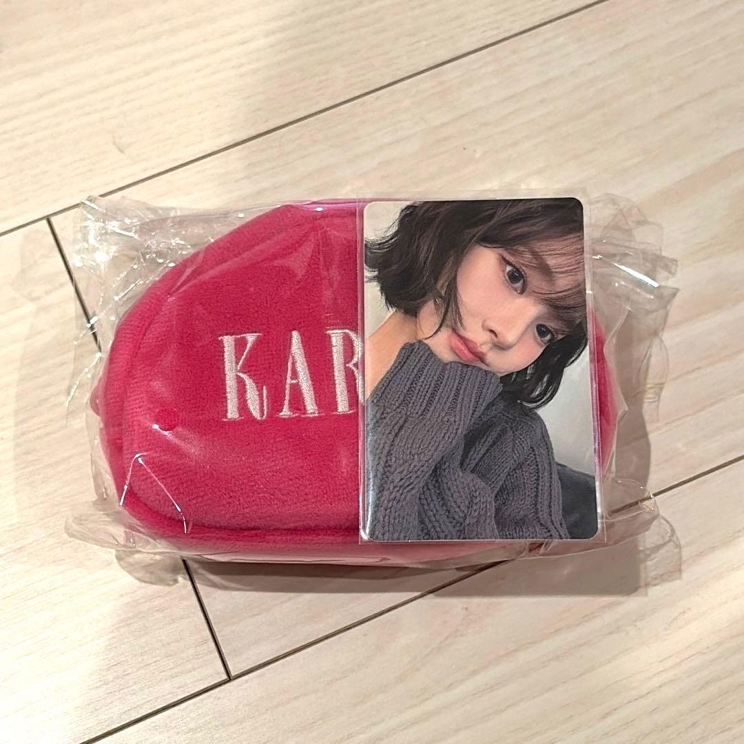 aespa To MY WORLD ファンミ　ミラー付きポーチ トレカ付　カリナ