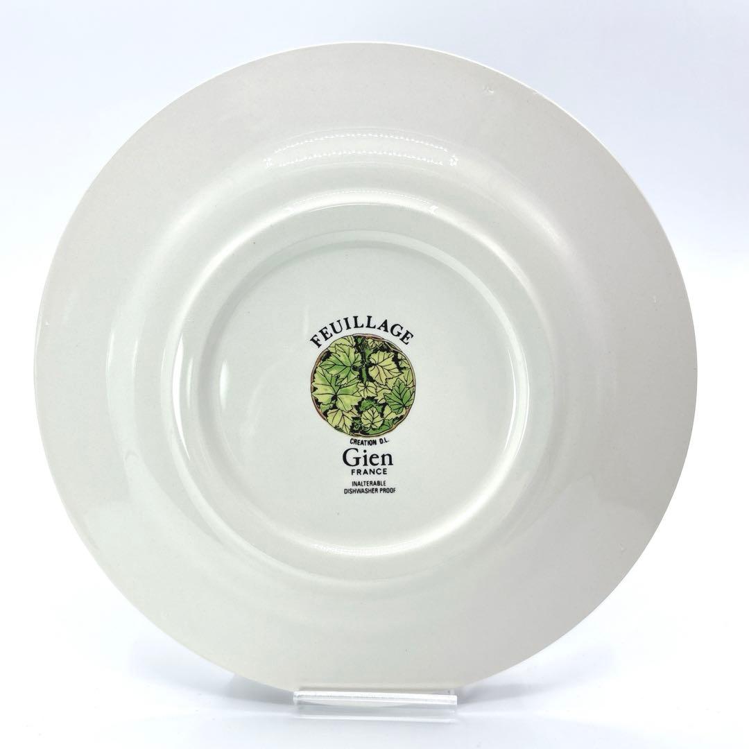 Gien ジアン フイヤージュ 平皿 プレート 皿 5枚セット セット　廃盤品