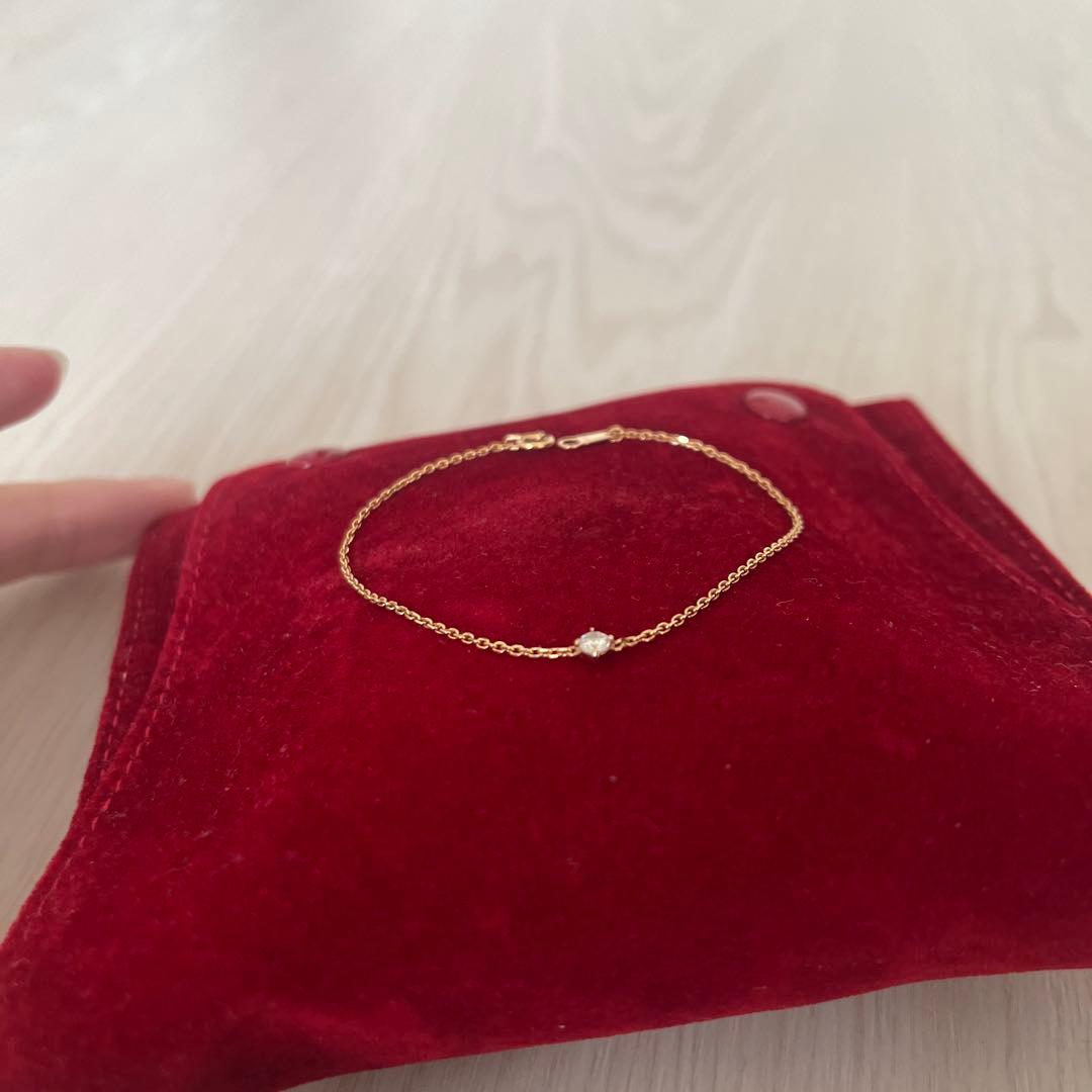 ダイヤモンド0.1ct K18 ブレスレット