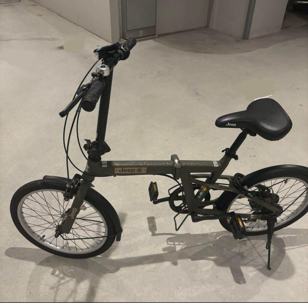 Jeep 折りたたみ自転車 グレー