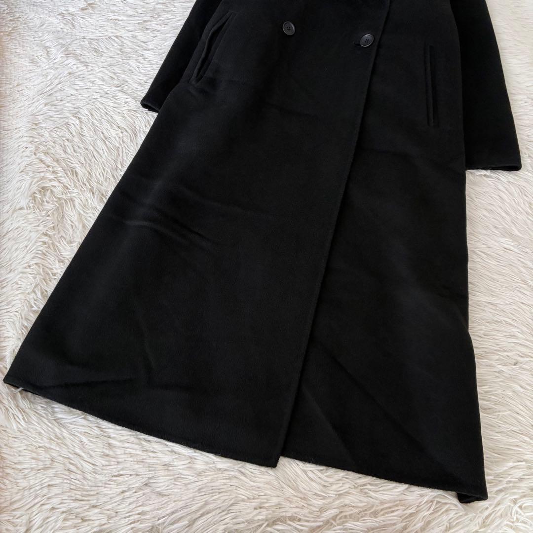 タグ付き✨PLST ウールブレンドリバーロングコート　ブラック
