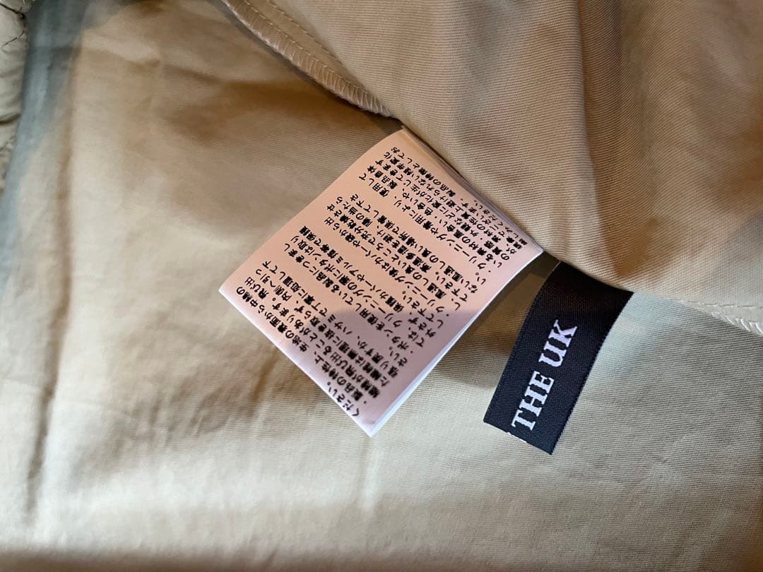 新品未使用/イギリス製 ステンカラーコート ベージュ