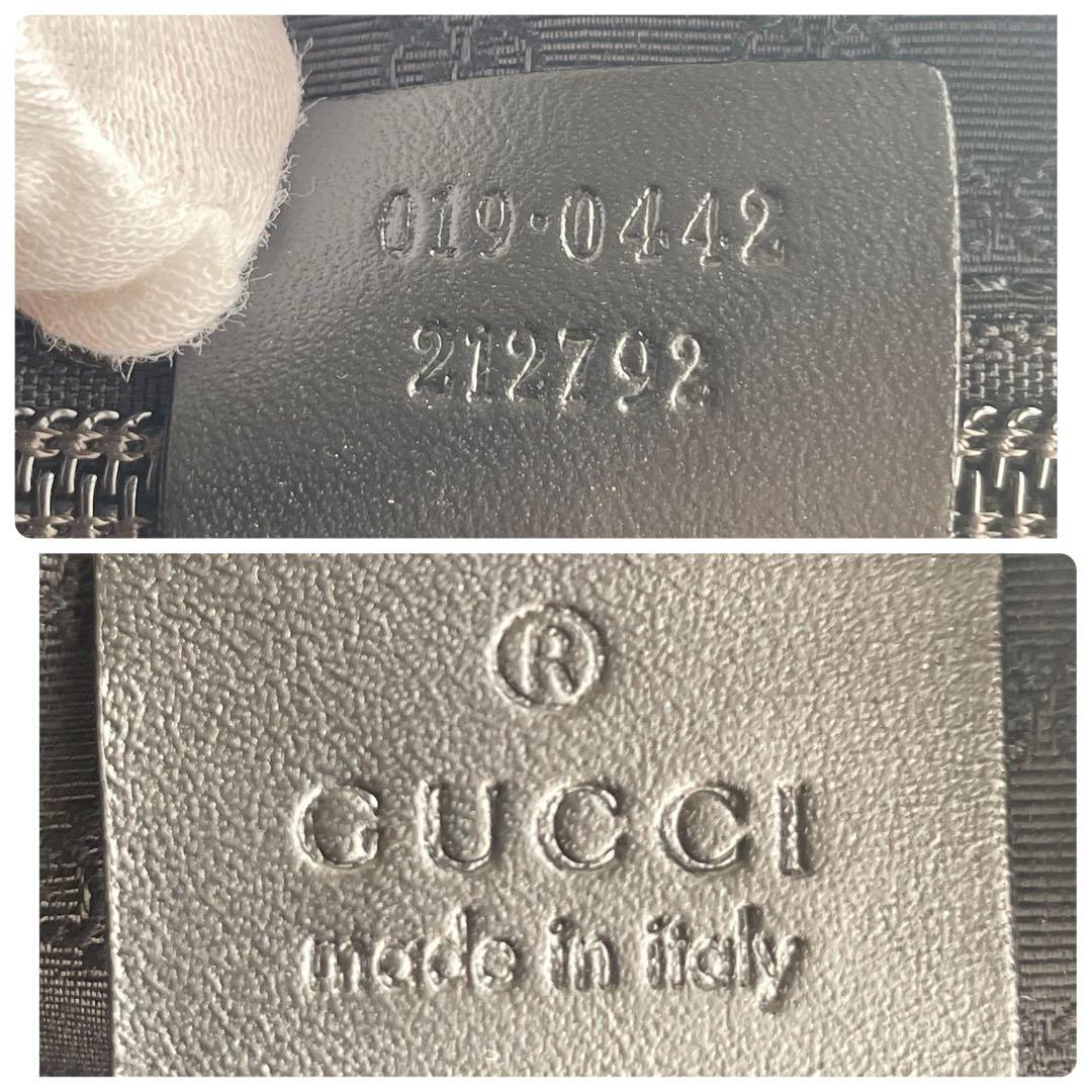 美品✨GUCCI ワンショルダー ボストンバッグ ナイロン GG柄 ロゴプレート