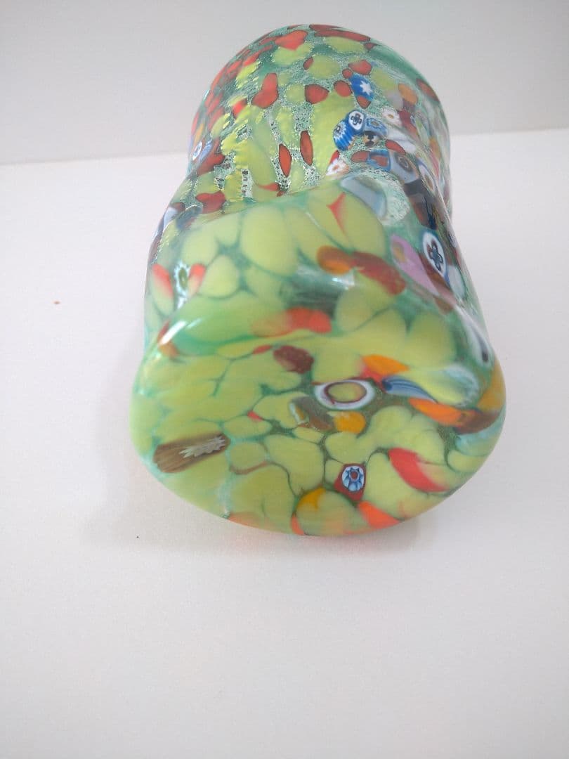 なっち　未使用／ベネチアンガラス／ムラーノ／ミルフィオリ／手吹き切りガラス