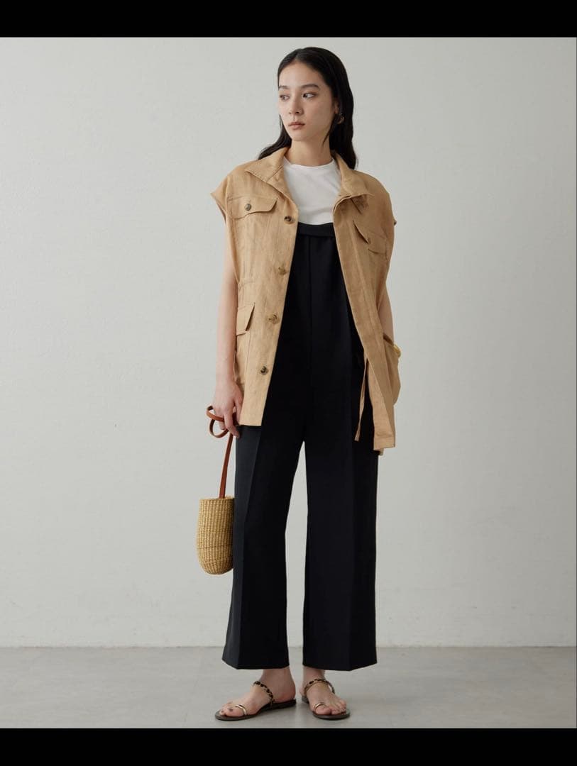 Drawing Numbersブラックオールインワン コンビネゾン