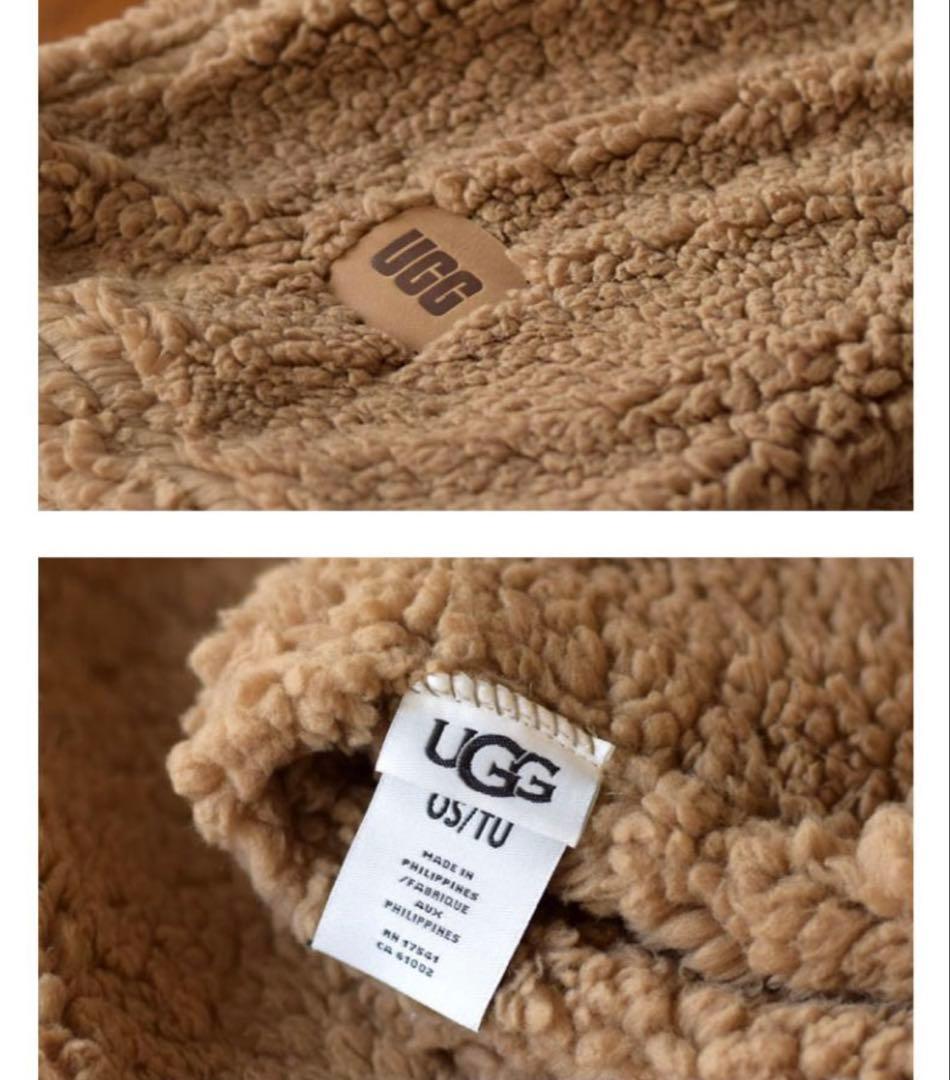 新品タグ付き♡UGG♡ボリュームフリーススカーフ♡キャラメル