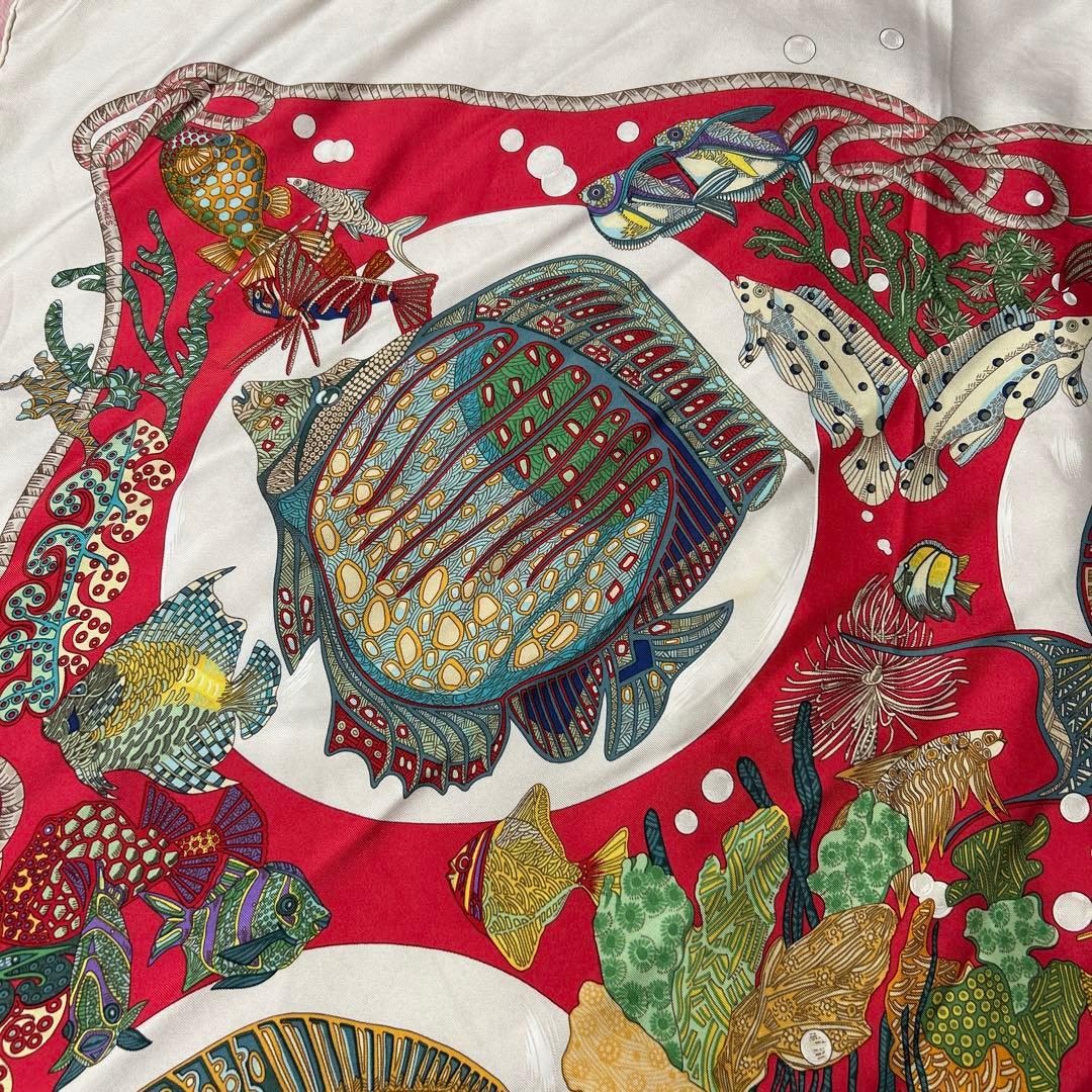 エルメス スカーフ　カレ　深海