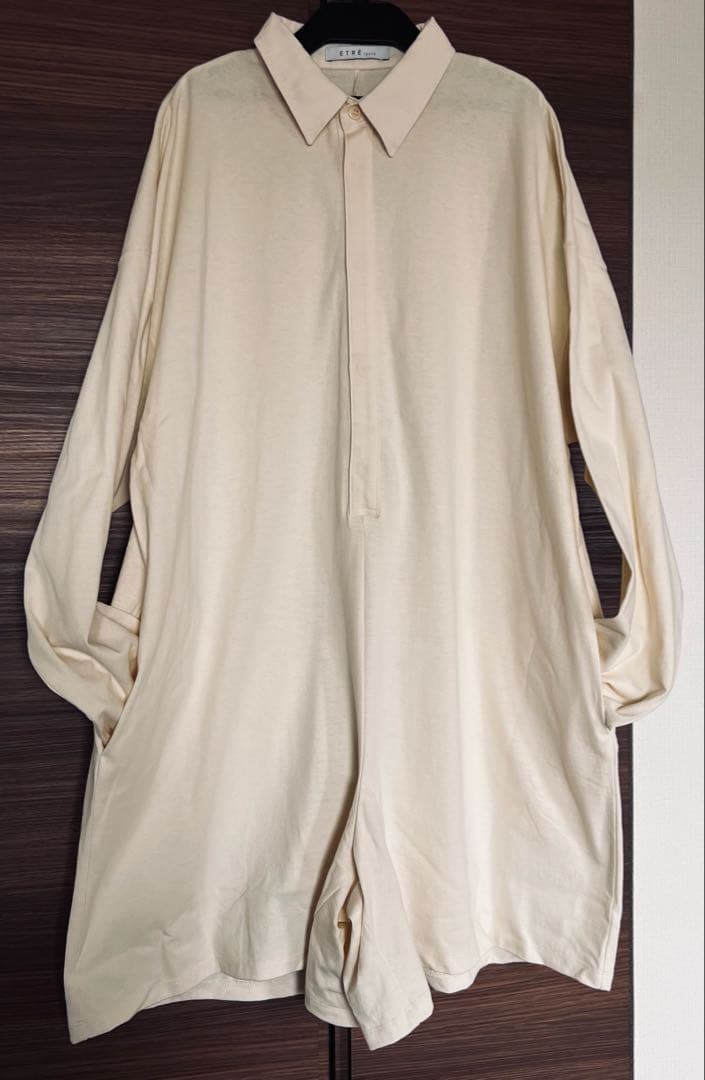 ETRE TOKYO／ラガーシャツショートオールインワン