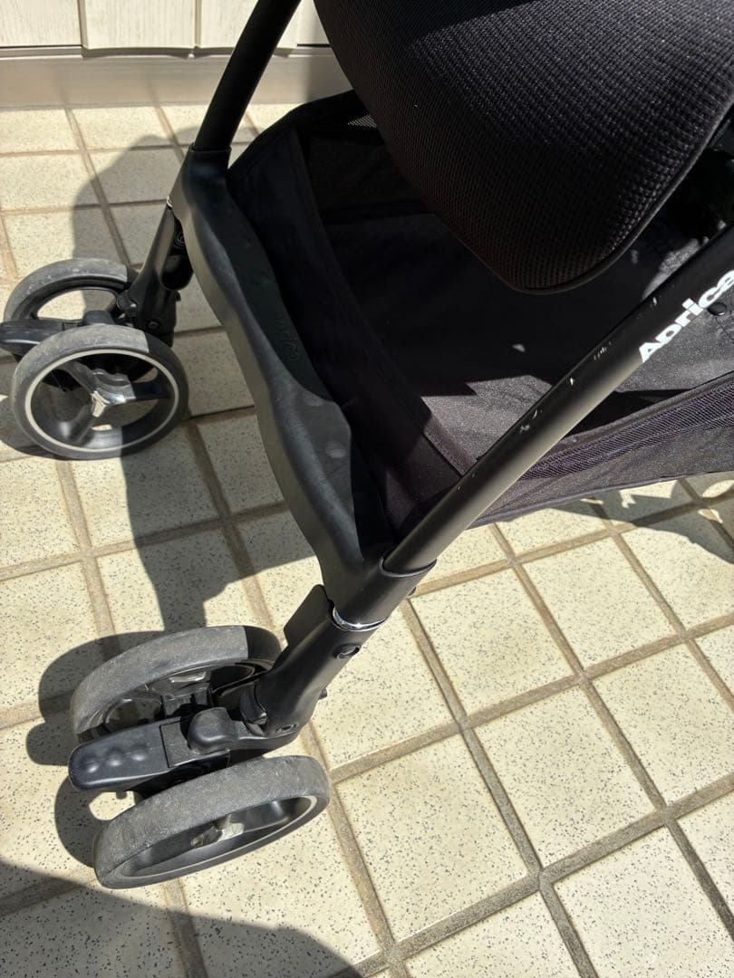美品★Aprica★ベビーカー★ラクーナビッテクッション★グレー 無地★取説あり