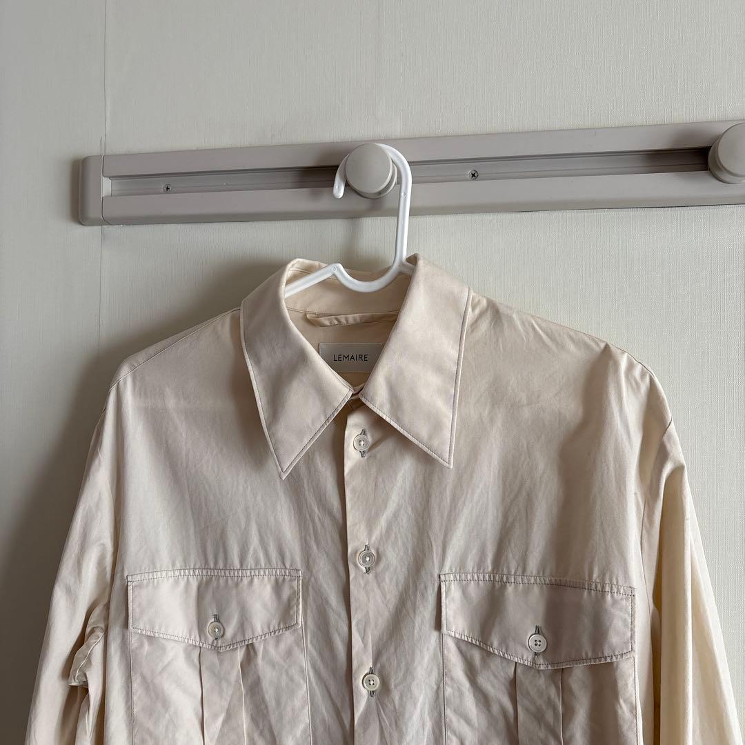 LEMAIRE 長袖シャツ　ルメール　ミリタリーシャツ　セージ