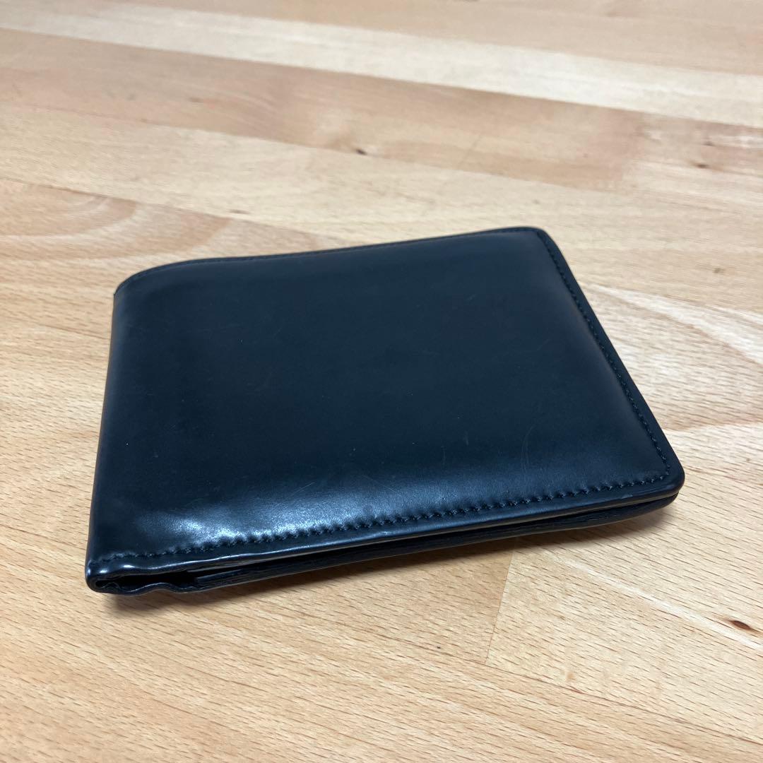 ココマイスター　シェルコードバンジョンブル2つ折り財布