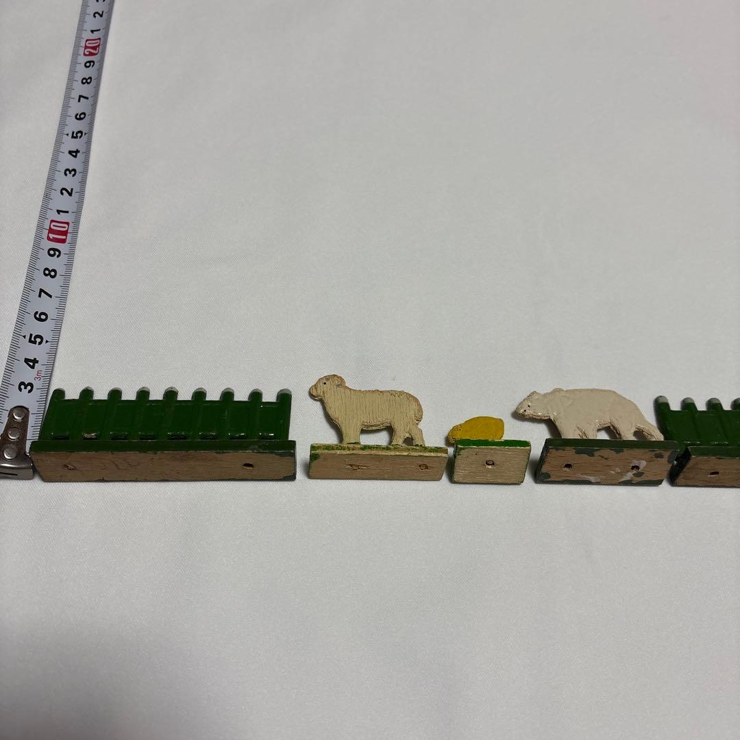 ドイツ　木製　プレート　ヴィンテージ 動物セット