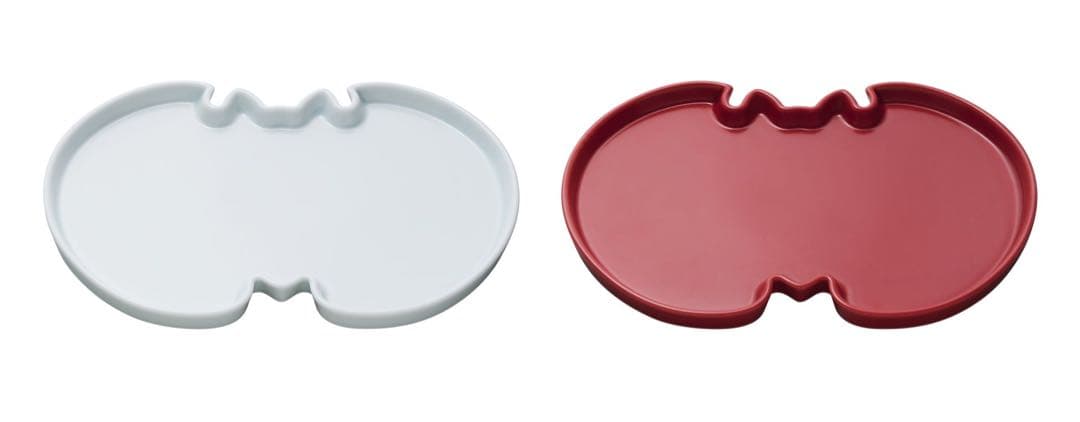 福砂屋カステラ　400周年記念 波佐見焼 蝙蝠型 　紅白皿