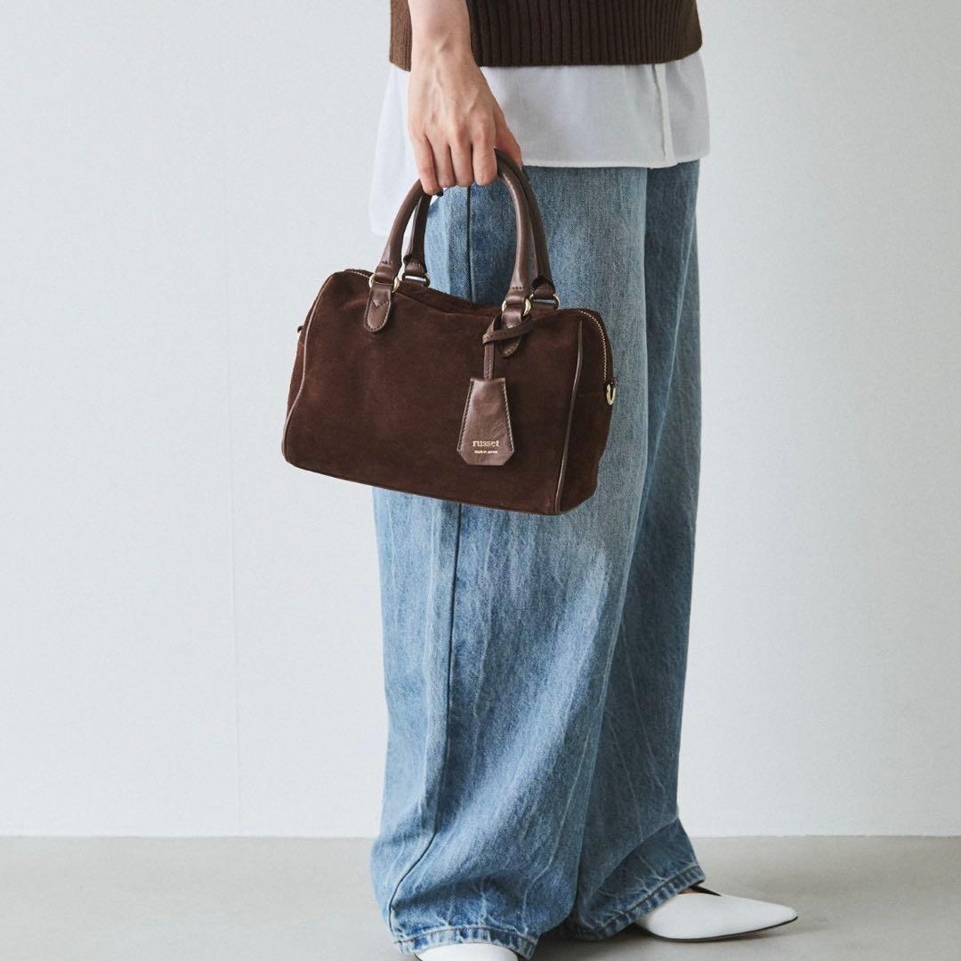 ラシット　スエード2WAYミニボストンバッグ