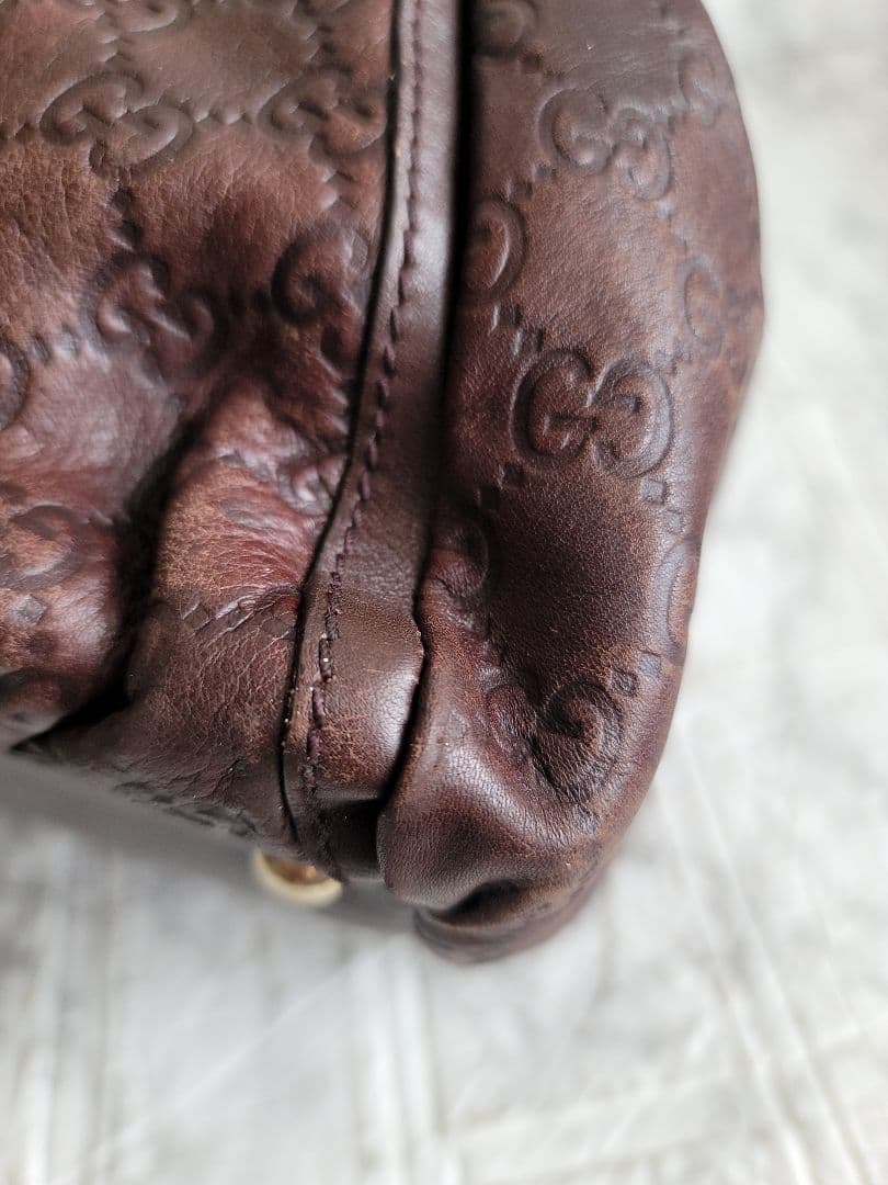 本物 GUCCI グッチ グッチシマ アビー ハンドバッグ ショルダーバッグ