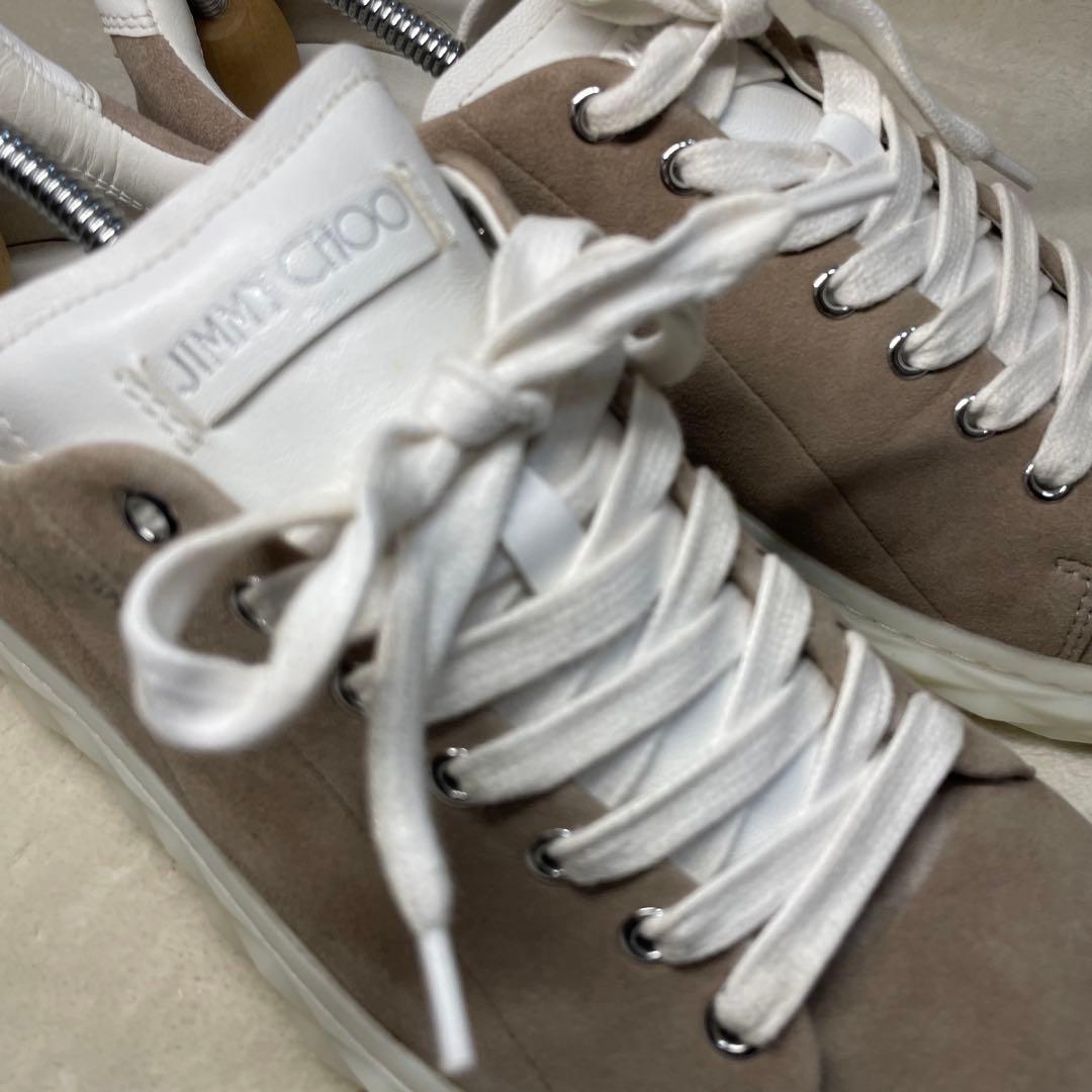 【美品】JIMMY CHOO DIAMOND LIGHT スニカー 42