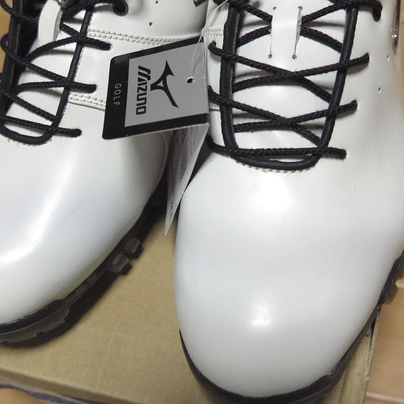 ミズノ ジェネム001 ゴルフシューズ メンズ24.5cm 未使用 牛革スパイク