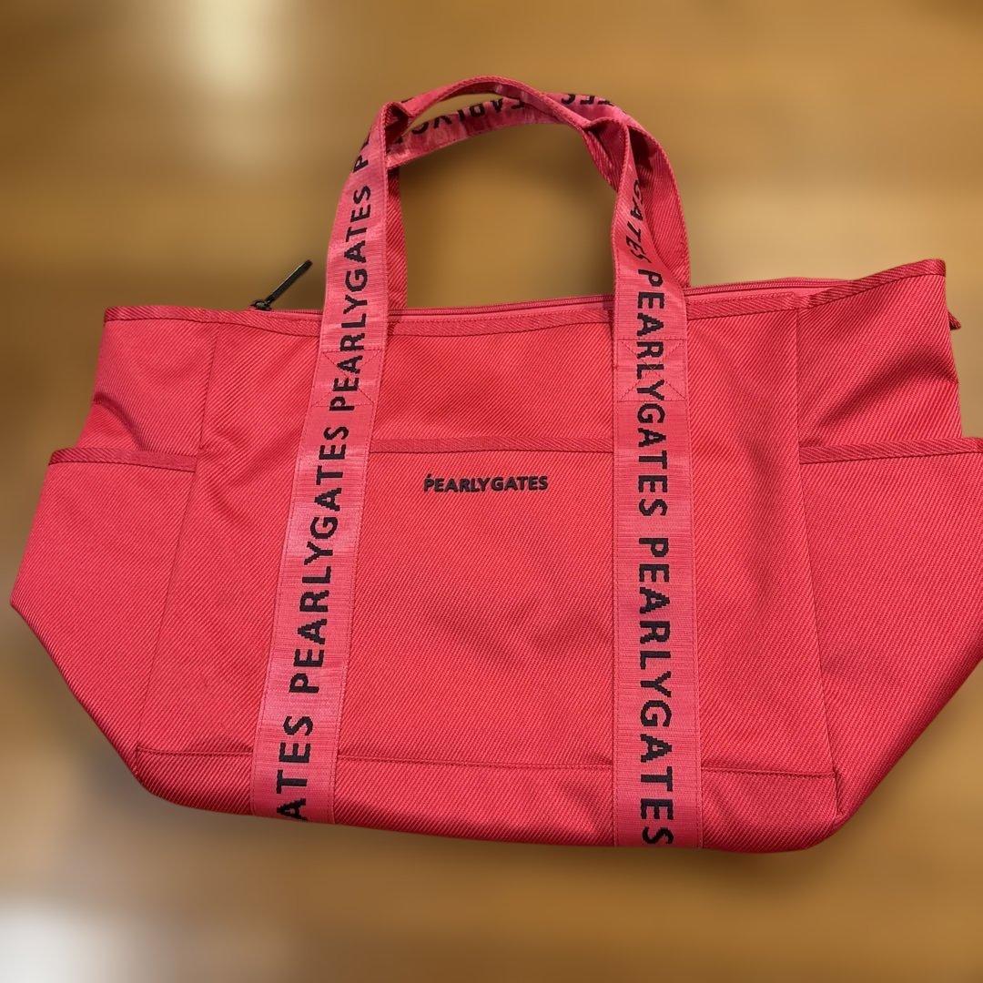 新品未使用　PEARLY GATES ロッカーバッグ　トートバッグ　ピンク