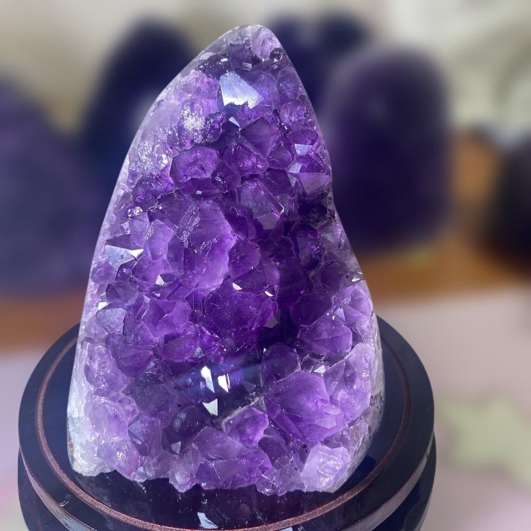 【極上ウルグアイ産A A A級アメジストクラスター1139g絶品超濃い超美しい
