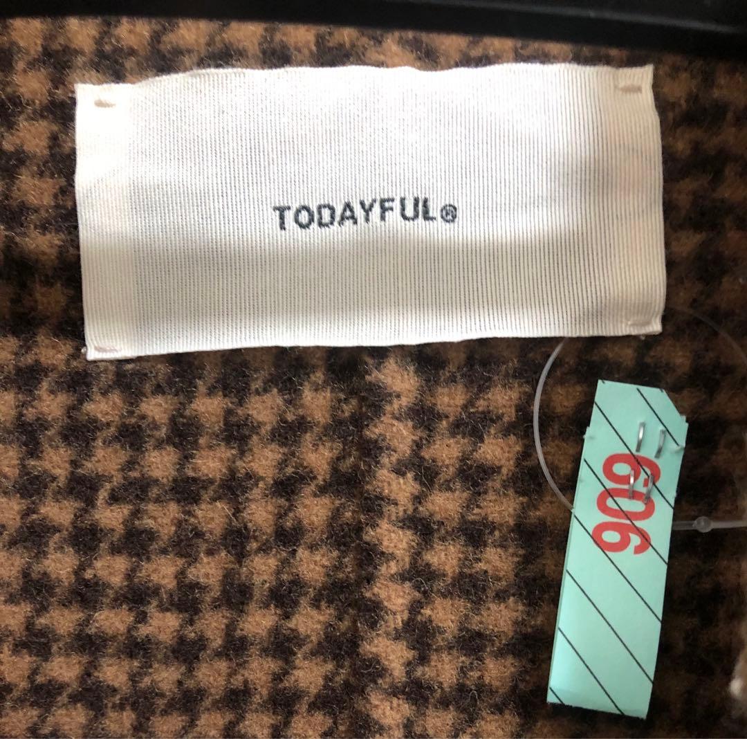 TODAYFUL オーバーチェックコート