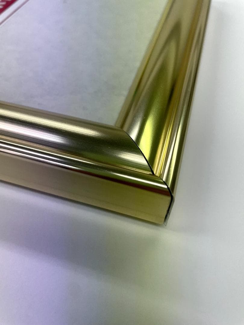 【新品】高級アルミフレーム ゴールド 60×15cm・5枚セット
