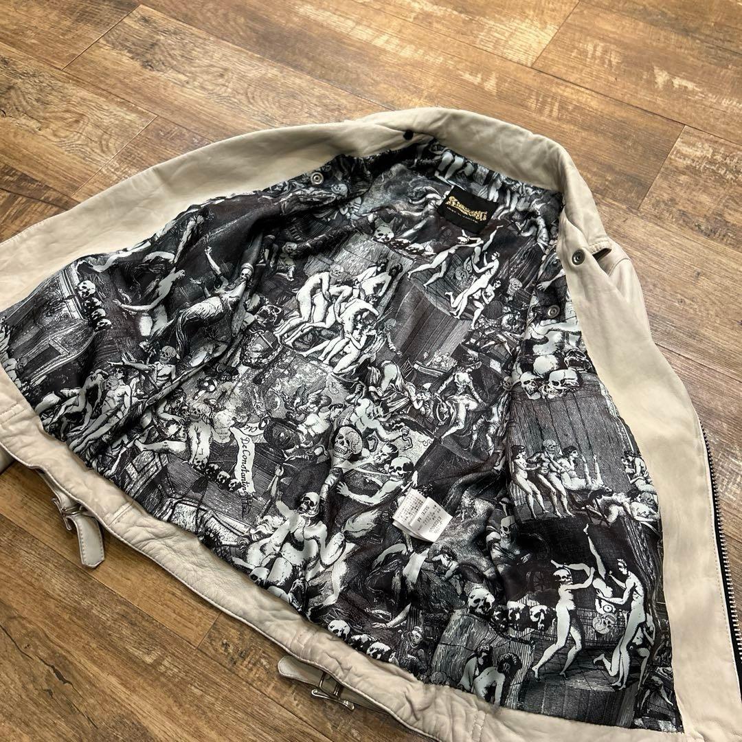 RNA SLANG ダブルライダース ジャケット レザー 羊革