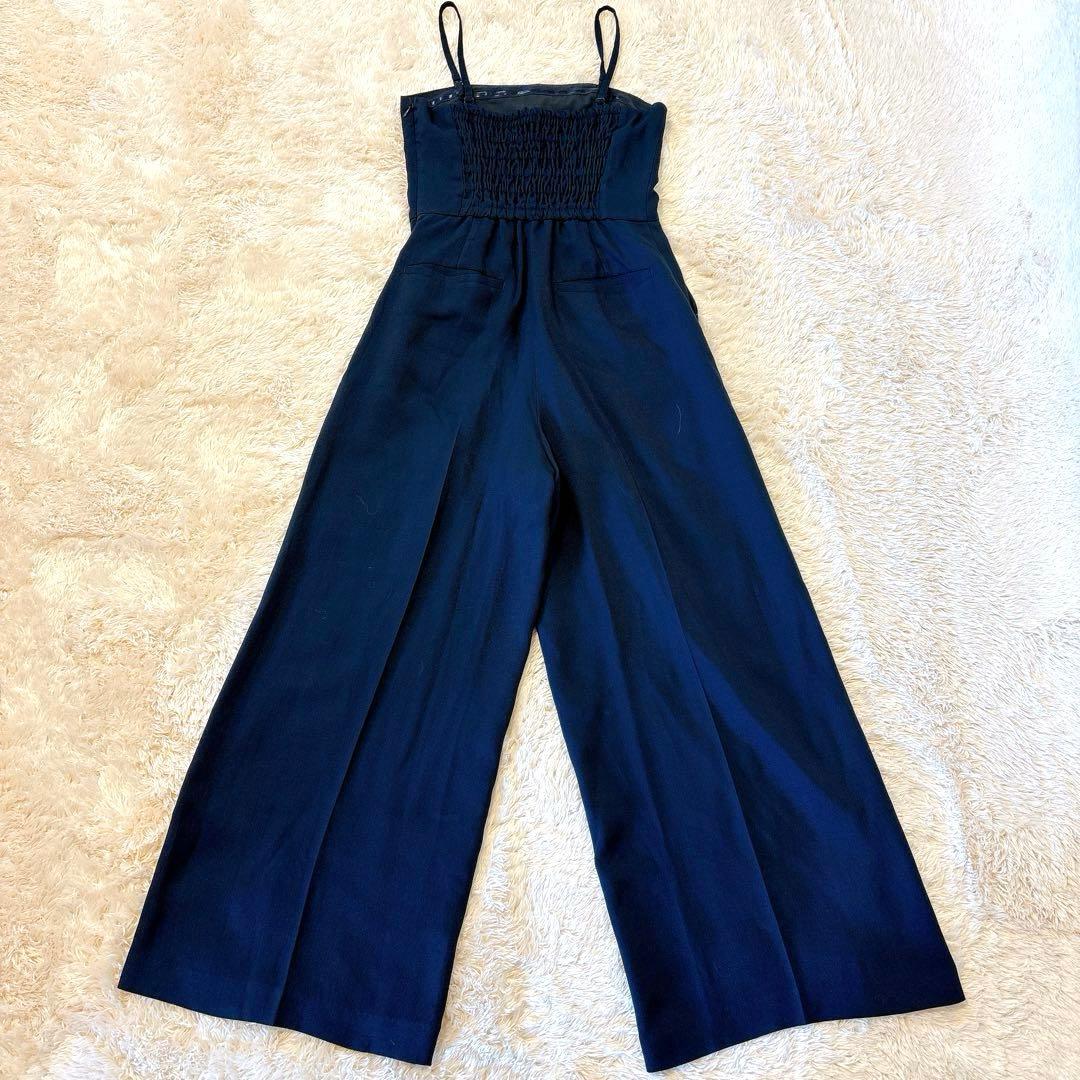 AMERI VEST SET BARE TOP ROMPERS ネイビー　S