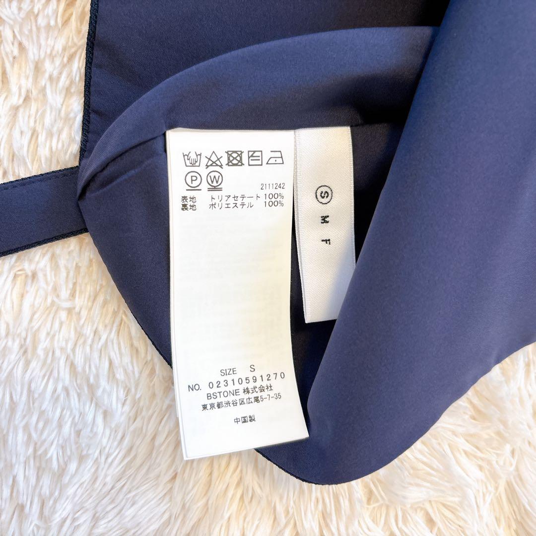 AMERI VEST SET BARE TOP ROMPERS ネイビー　S