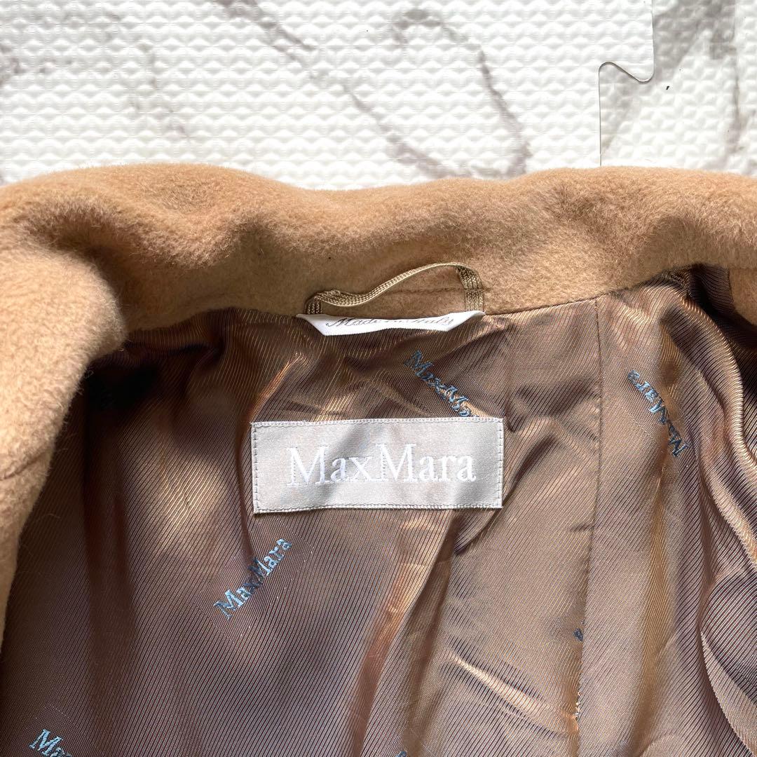 【極美品】マックスマーラ　マニュエラ　ベルテッドコート　アンゴラ　ウール　40号