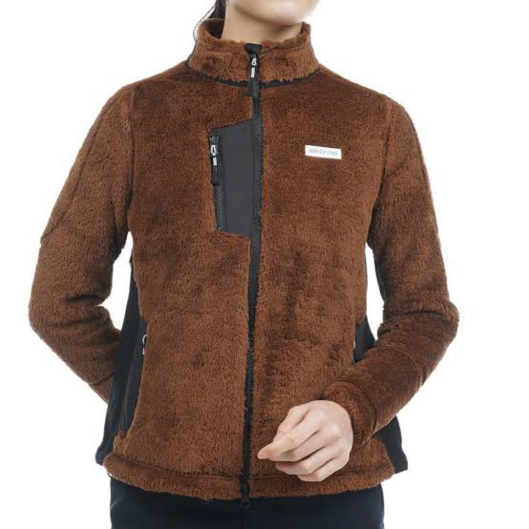 BRIEFING GOLF ボアフリース　ブラウン　レディース　S