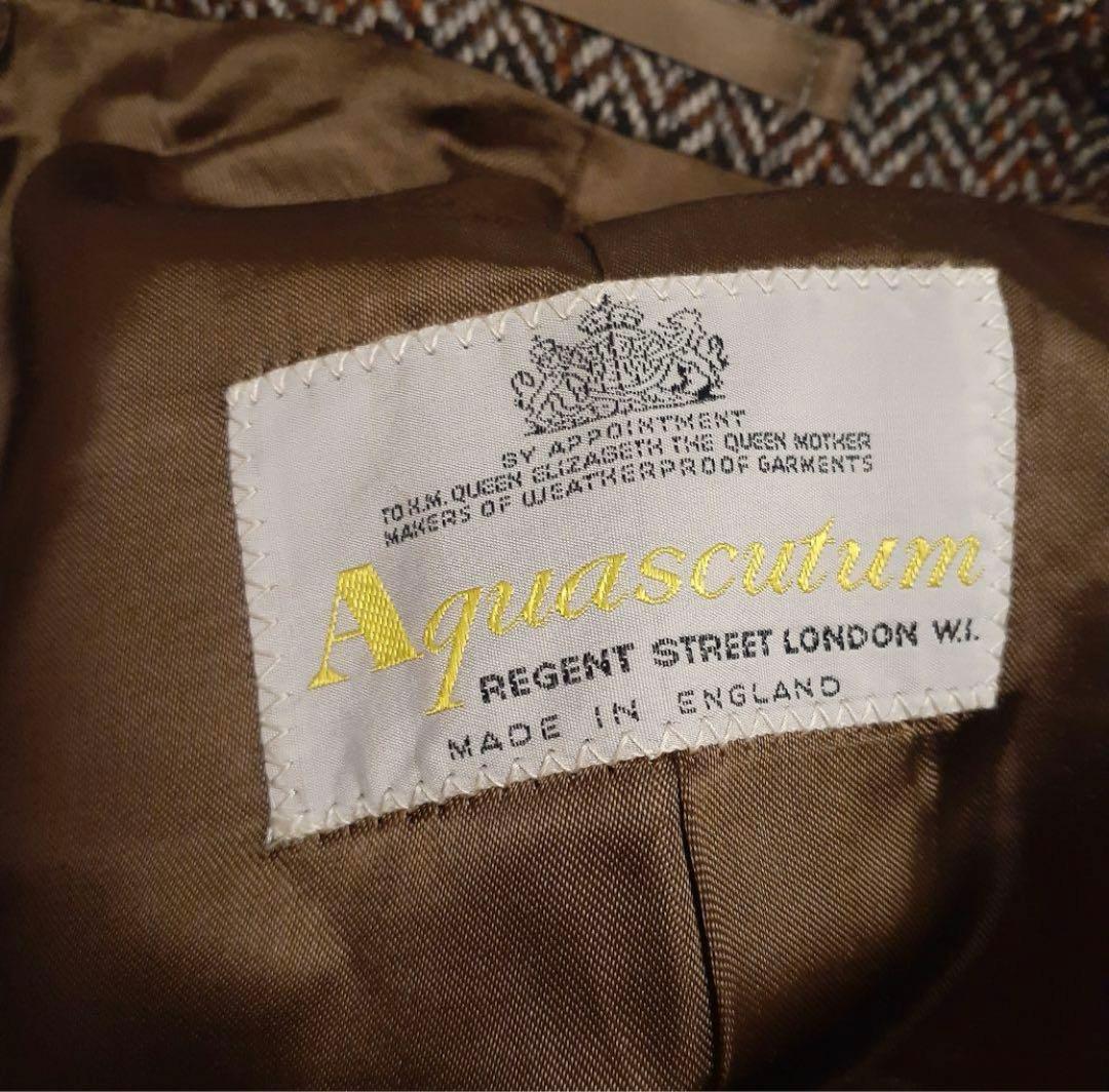 Aquascutum イングランド製　ピュアラムウール　ステンカラーコート