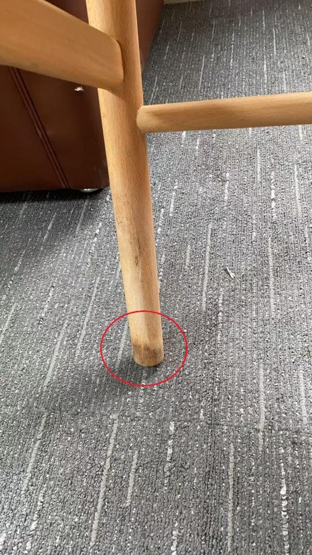 木製アームチェア ペーパーコード座面 訳あり品　写真をご確認 SF16-11