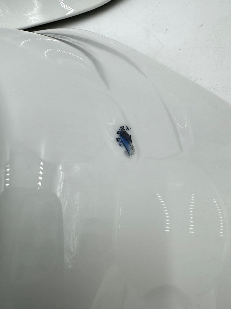 オールド深川製磁　耳付楕円　ぶどう絵皿　5枚組