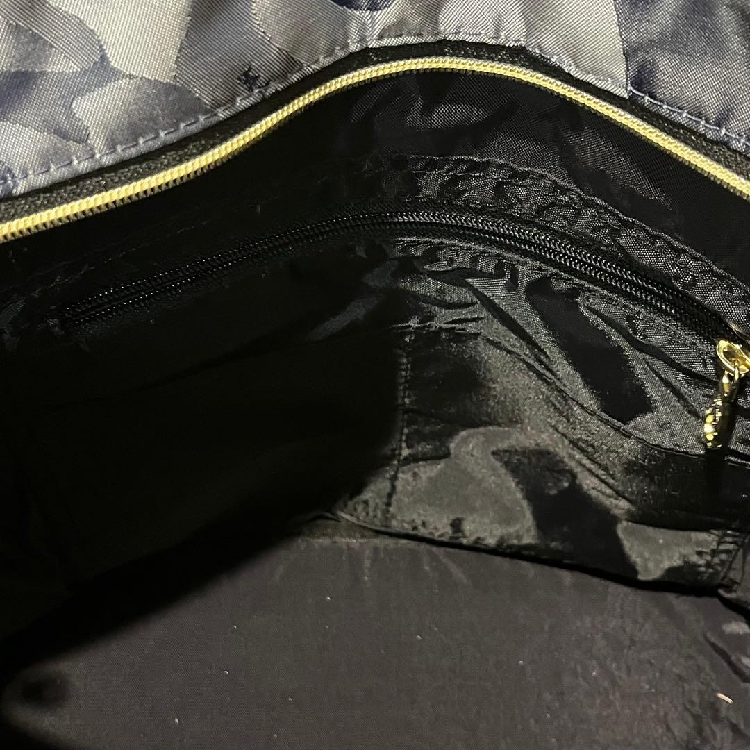 未使用級✨MARK&LONA トートバッグ　2way 迷彩　スカル　ネイビー