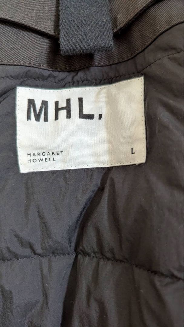 MHL. ダウンライナー付きステンカラーコート