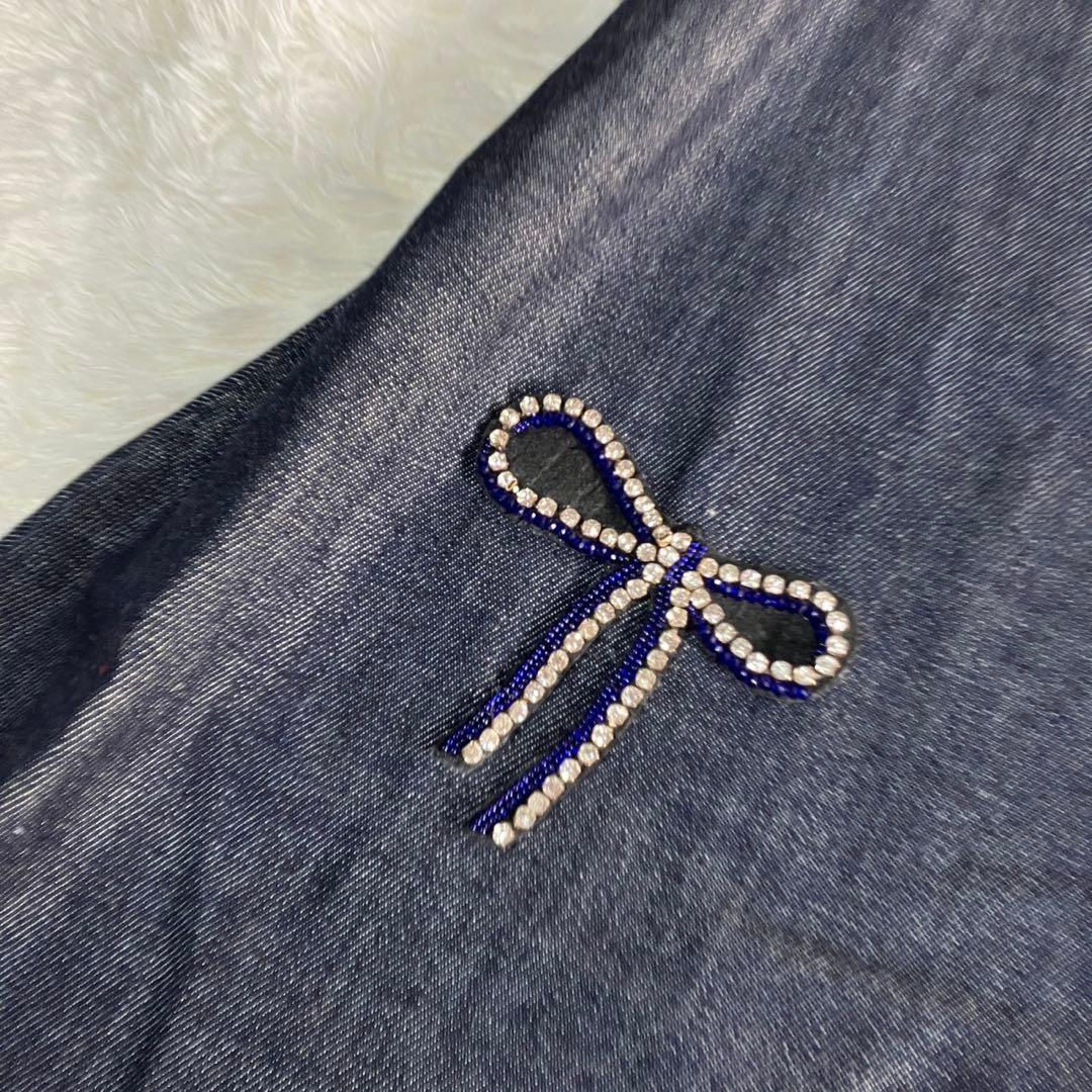 美品 Max Mara WEEKEND スカート デニム ラインストーン