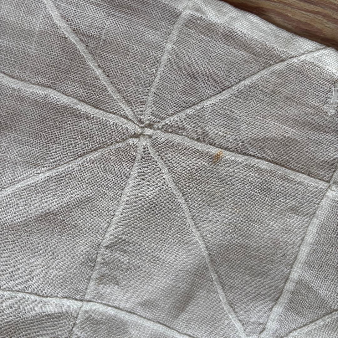 【約69cm】ポジャギ　韓国　アンティーク　骨董　モシ　麻　風呂敷　チョガッポ