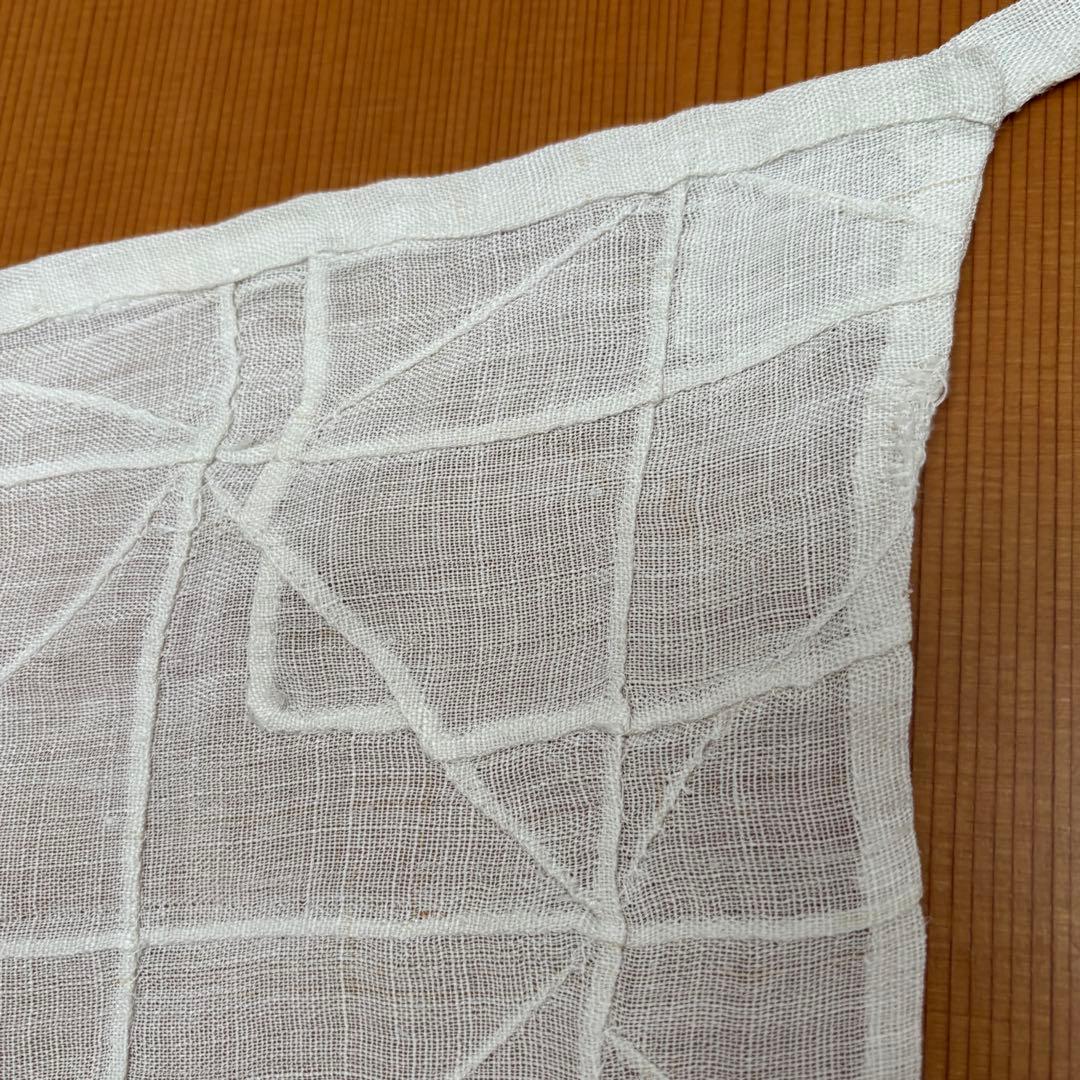 【約69cm】ポジャギ　韓国　アンティーク　骨董　モシ　麻　風呂敷　チョガッポ